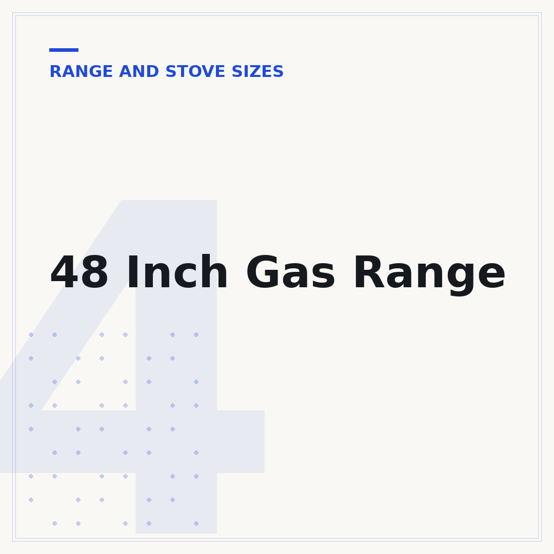 48 Inch Gas Range