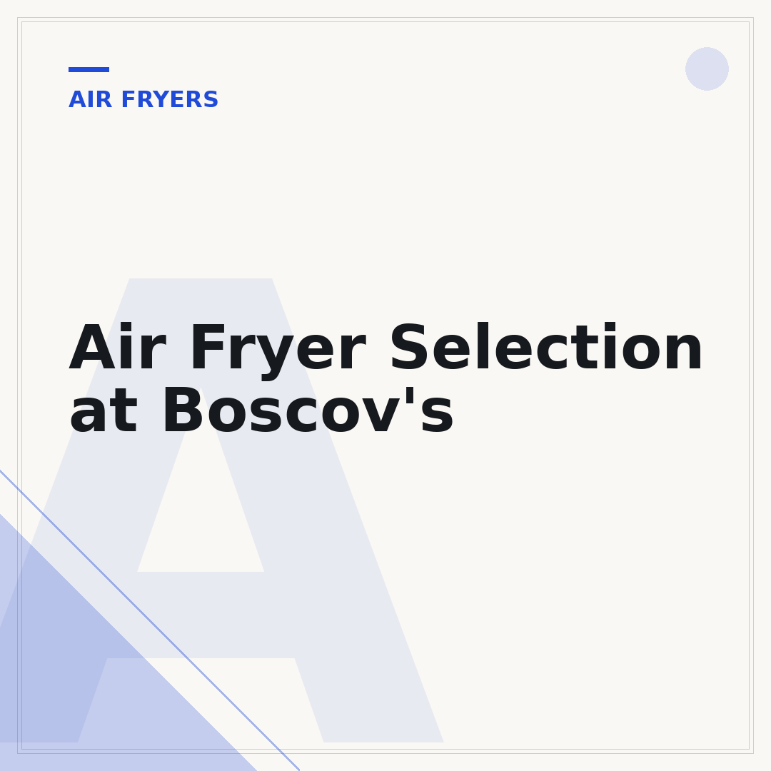 Air Fryer Selection at Boscov's