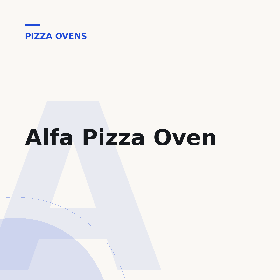 Alfa Pizza Oven