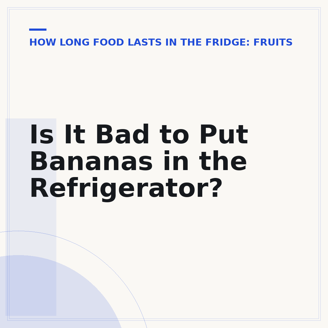 Is It Bad to Put Bananas in the Refrigerator?