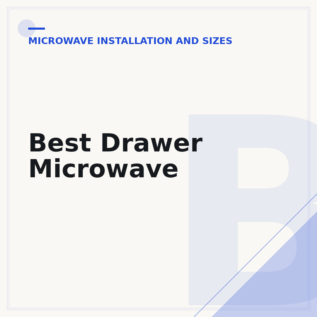 Best Drawer Microwave