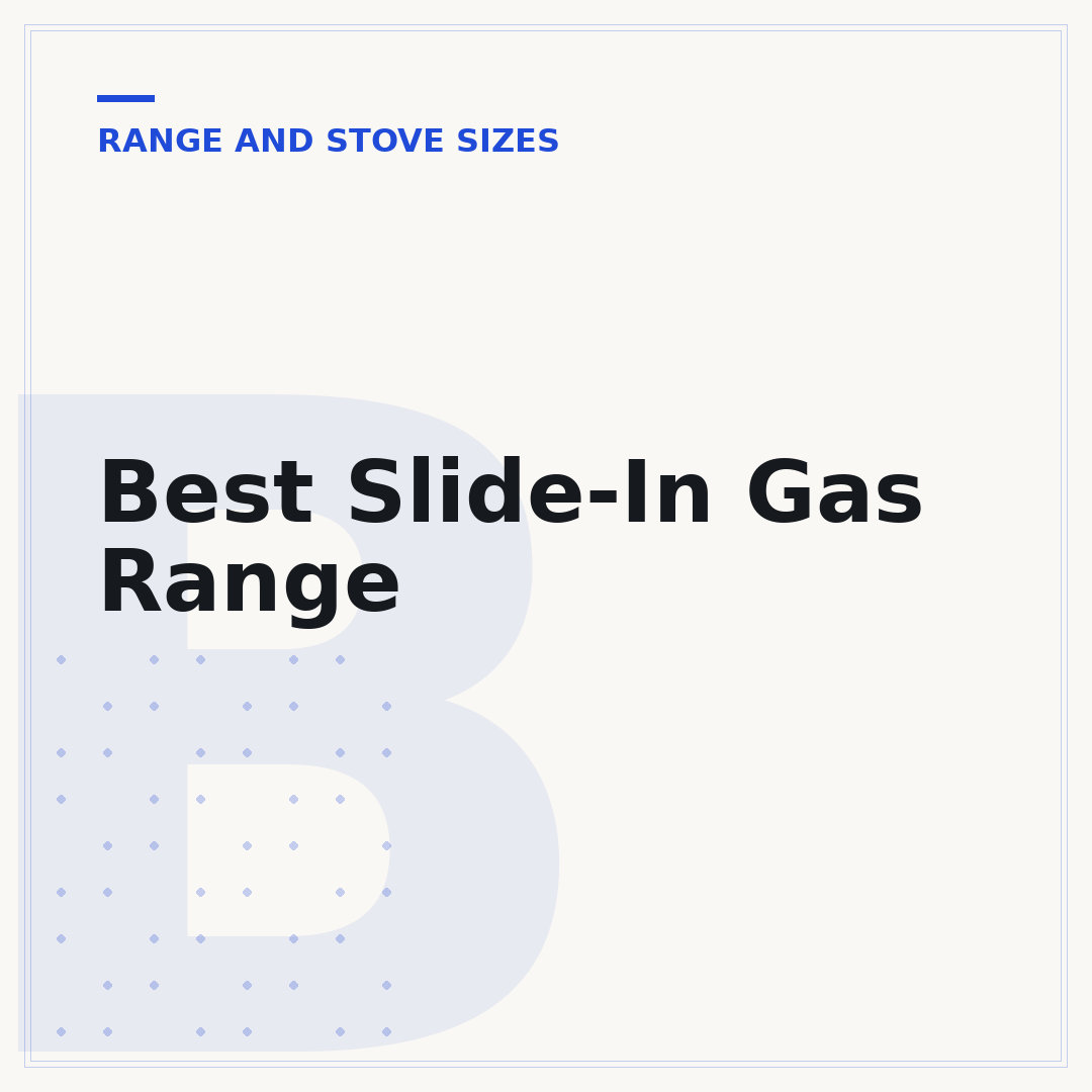 Best Slide-In Gas Range