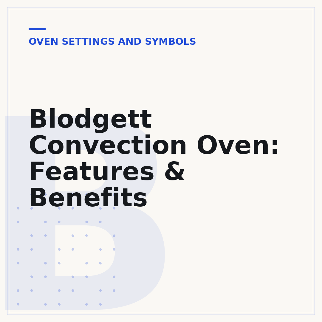 Blodgett Convection Oven: Features & Benefits