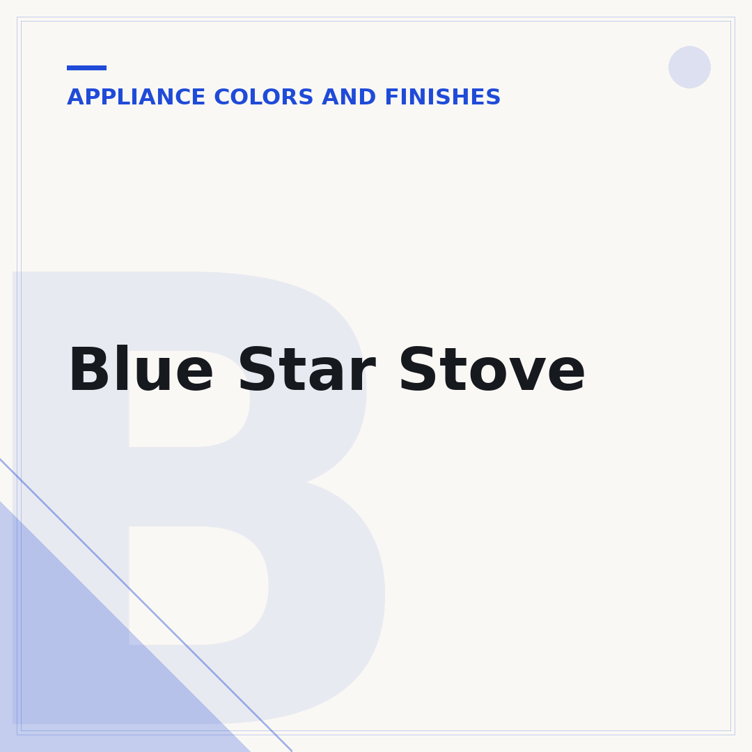 Blue Star Stove