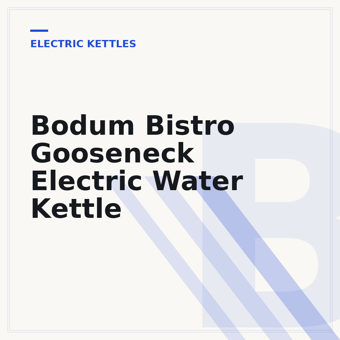 Bodum Bistro Gooseneck Electric Water Kettle