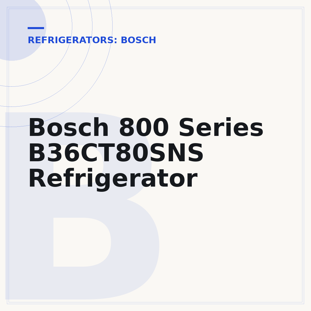 Bosch 800 Series B36CT80SNS Refrigerator