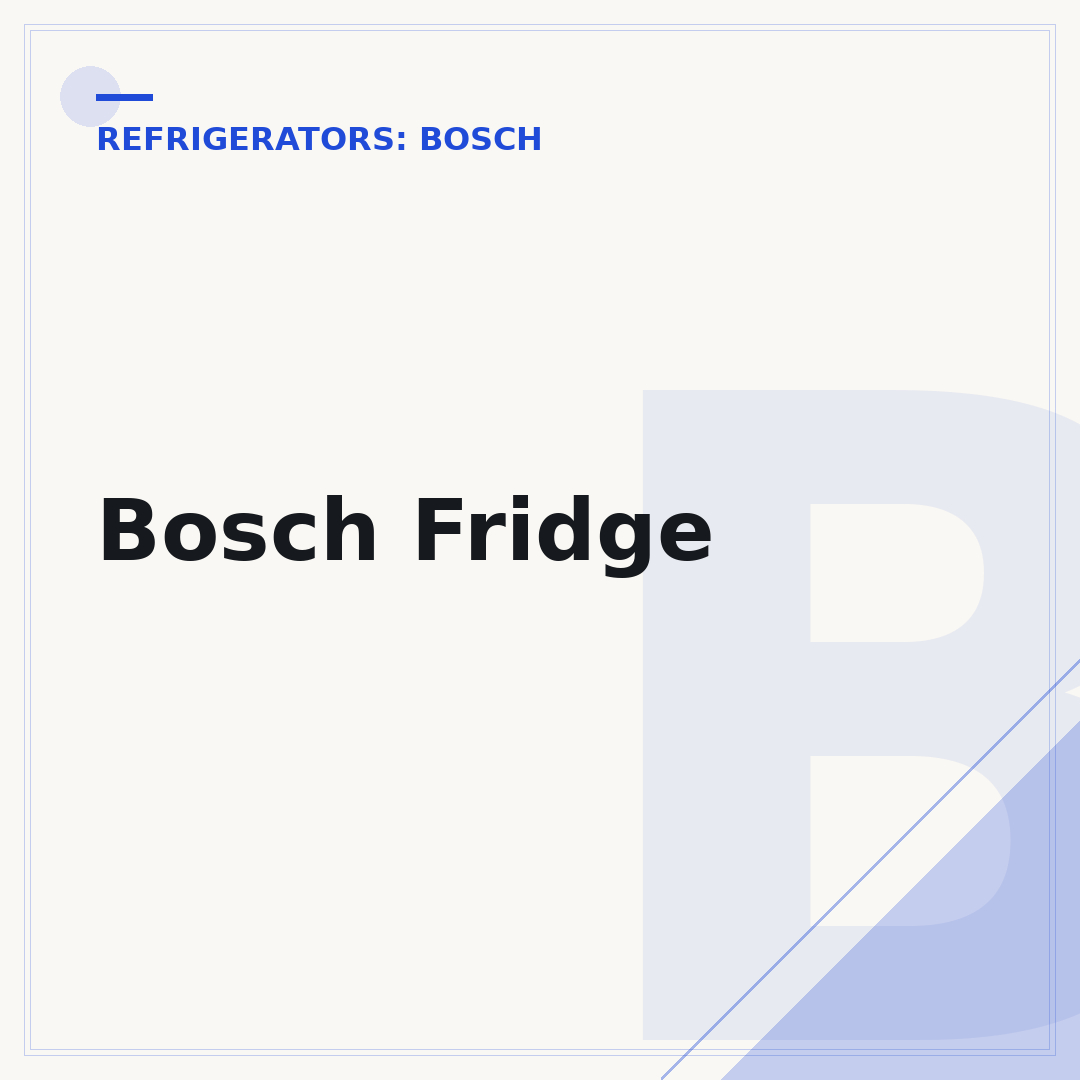 Bosch Fridge