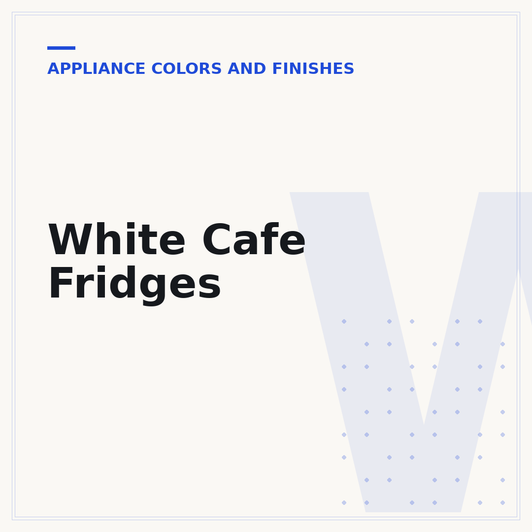 White Cafe Fridges