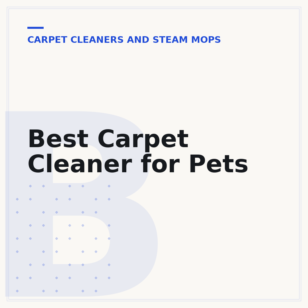 Best Carpet Cleaner for Pets