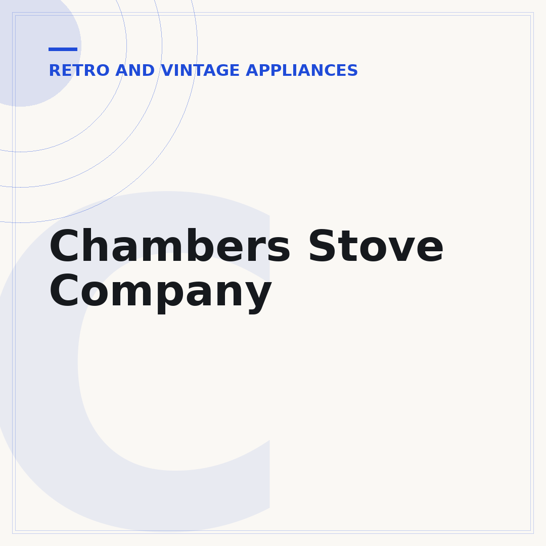 Chambers Stove Company