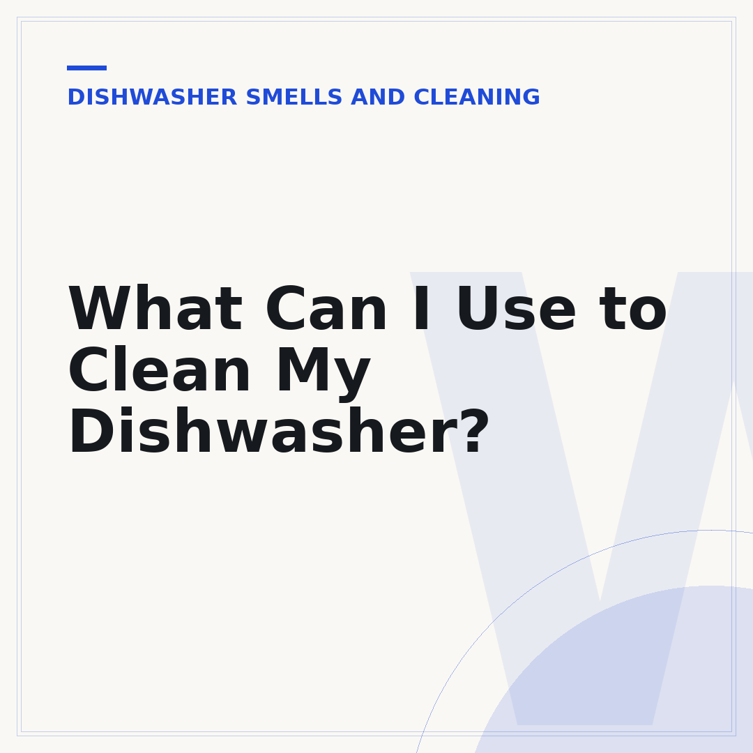 What Can I Use to Clean My Dishwasher?