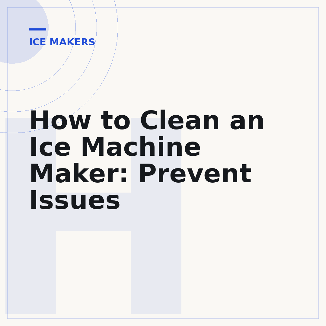 How to Clean an Ice Machine Maker: Prevent Issues