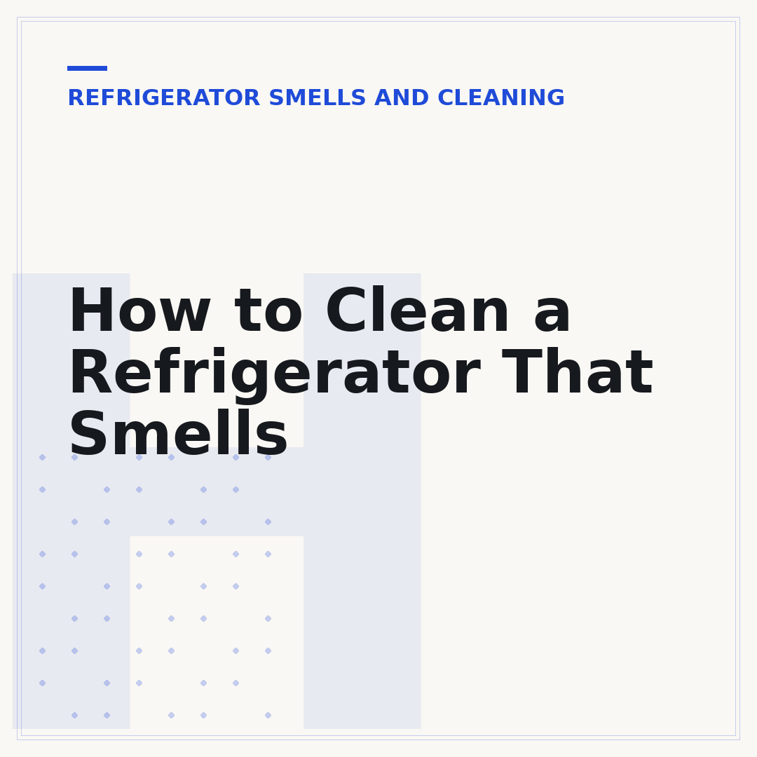 How to Clean a Refrigerator That Smells