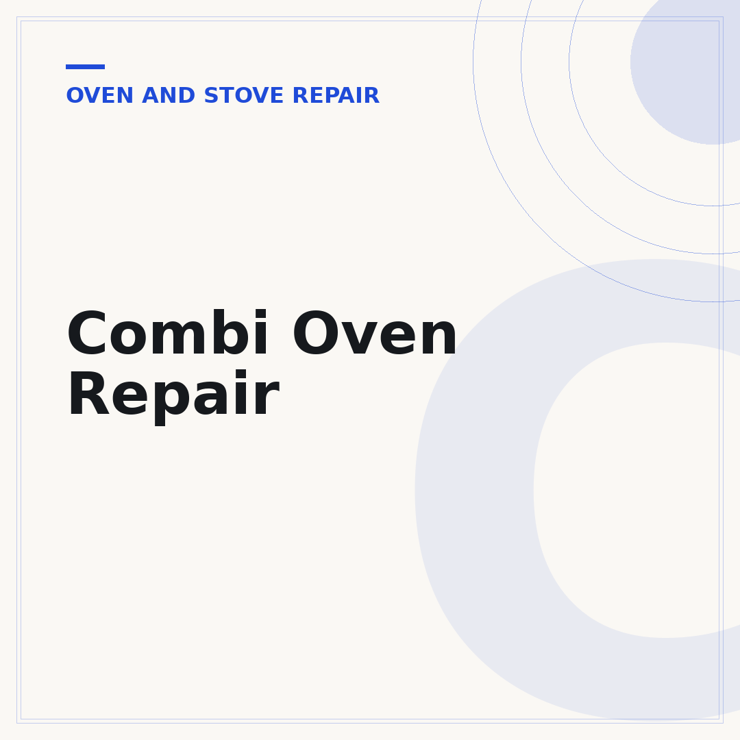 Combi Oven Repair