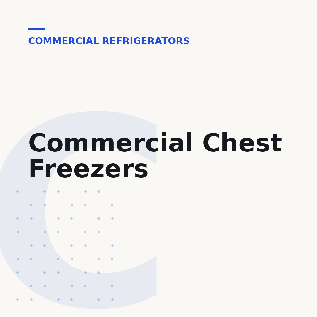 Commercial Chest Freezers