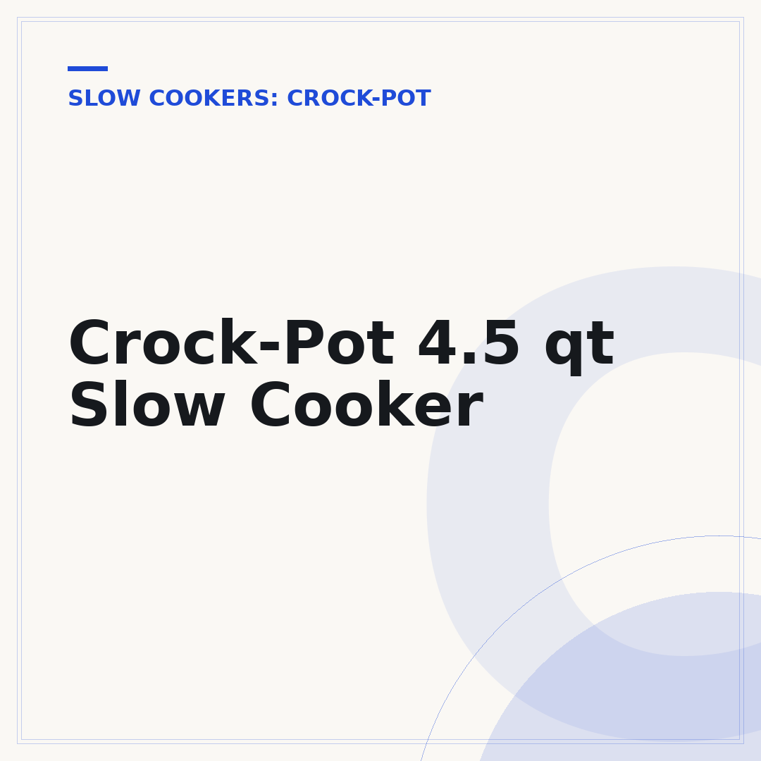 Crock-Pot 4.5 qt Slow Cooker