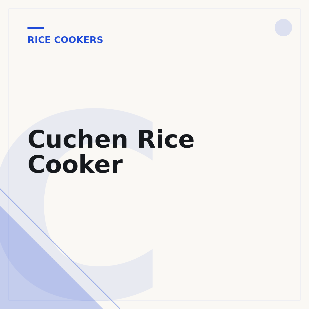 Cuchen Rice Cooker