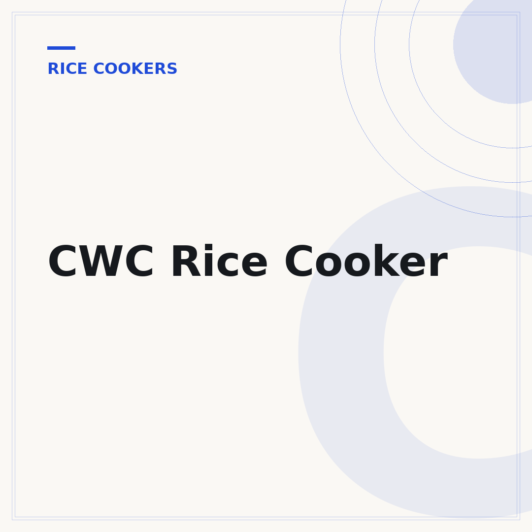 CWC Rice Cooker