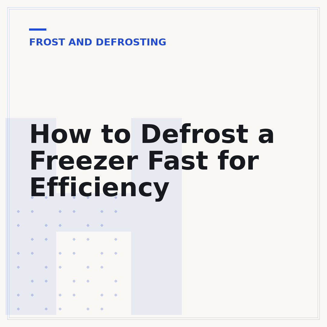 How to Defrost a Freezer Fast for Efficiency
