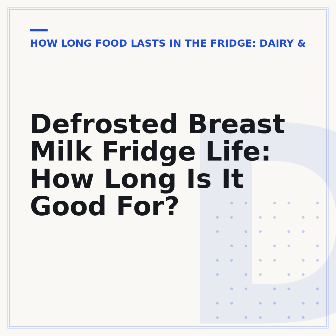 Defrosted Breast Milk Fridge Life: How Long Is It Good For?