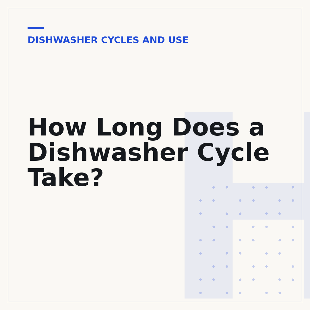 How Long Does a Dishwasher Cycle Take?
