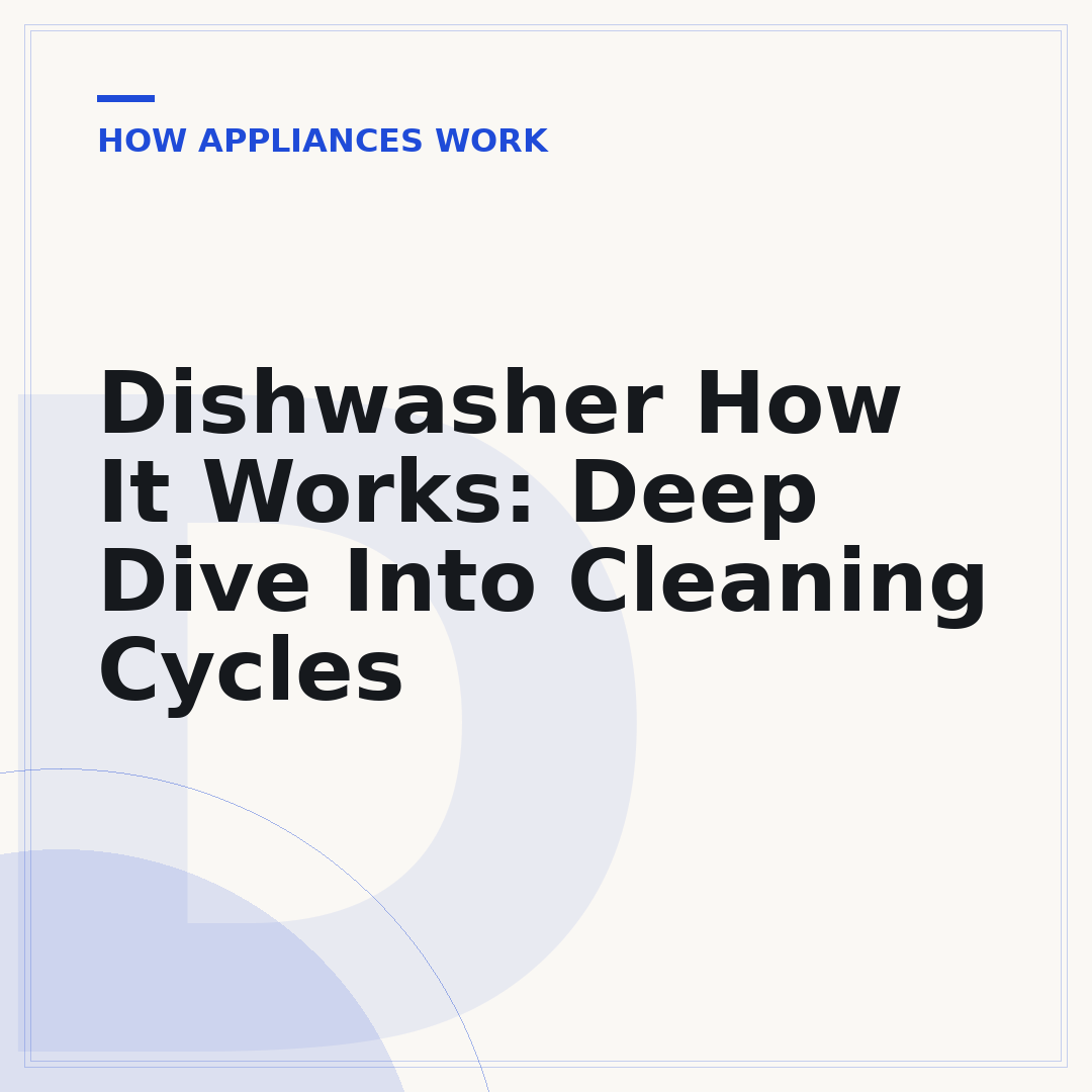 Dishwasher How It Works: Deep Dive Into Cleaning Cycles