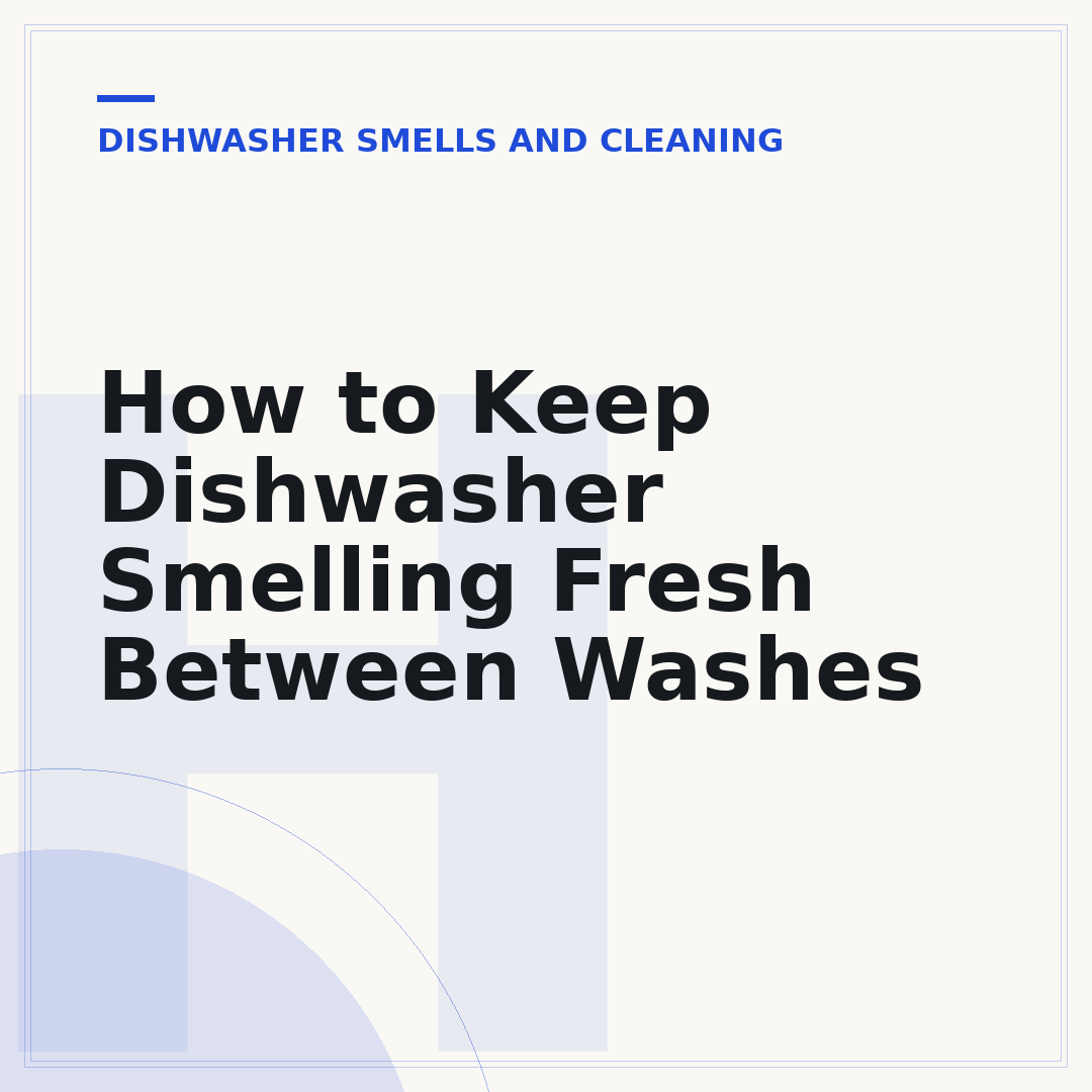 How to Keep Dishwasher Smelling Fresh Between Washes