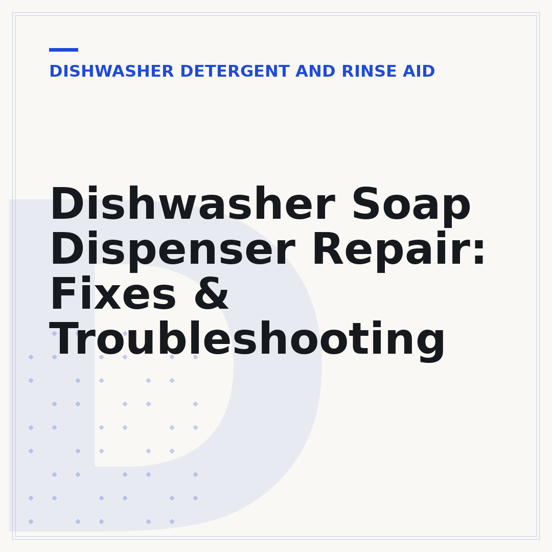 Dishwasher Soap Dispenser Repair: Fixes & Troubleshooting