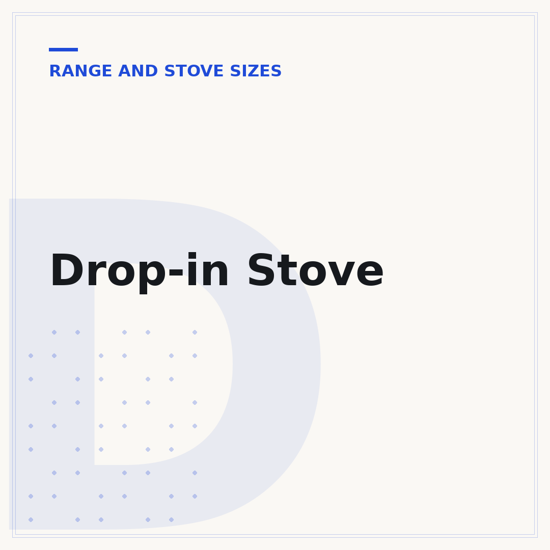 Drop-in Stove