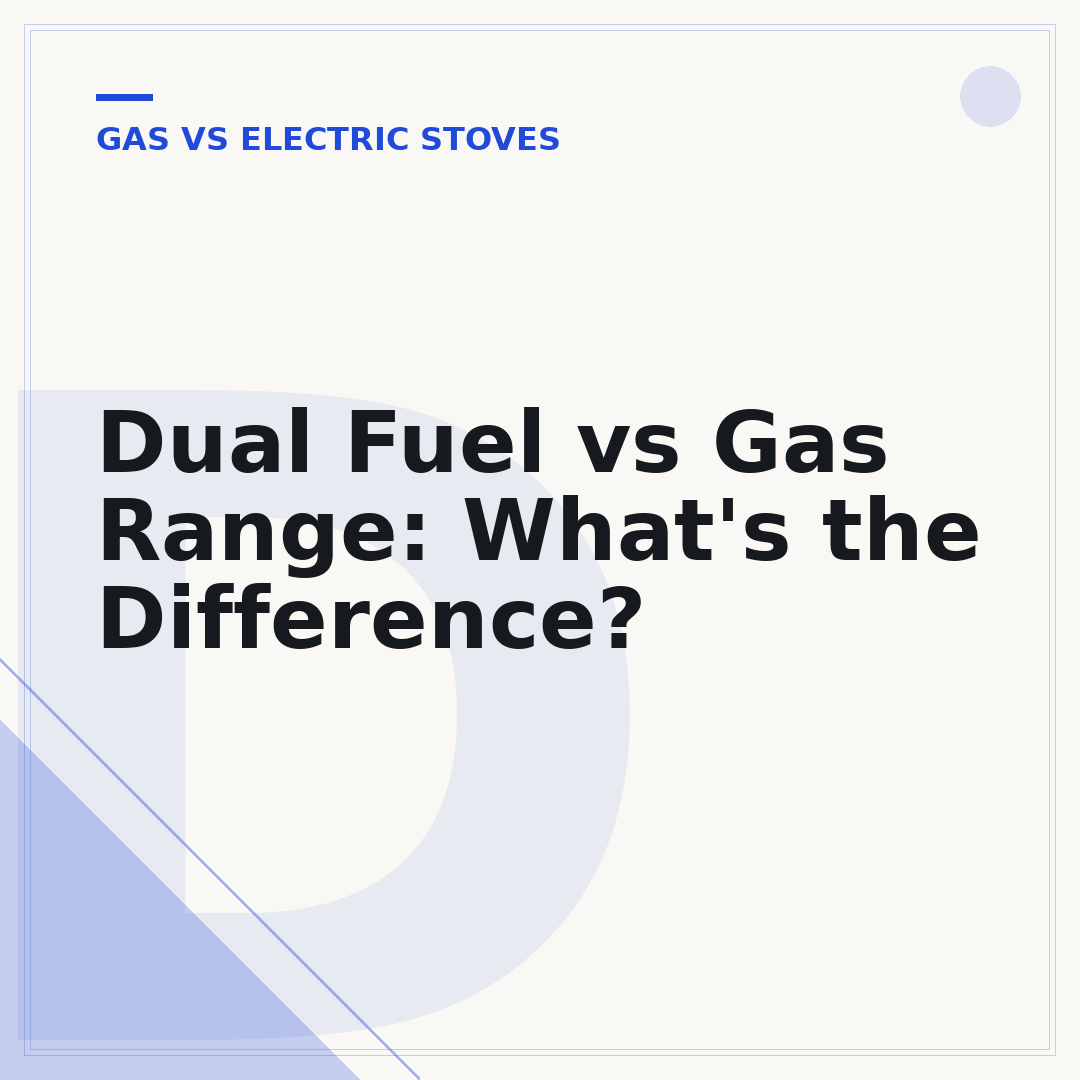 Dual Fuel vs Gas Range: What's the Difference?