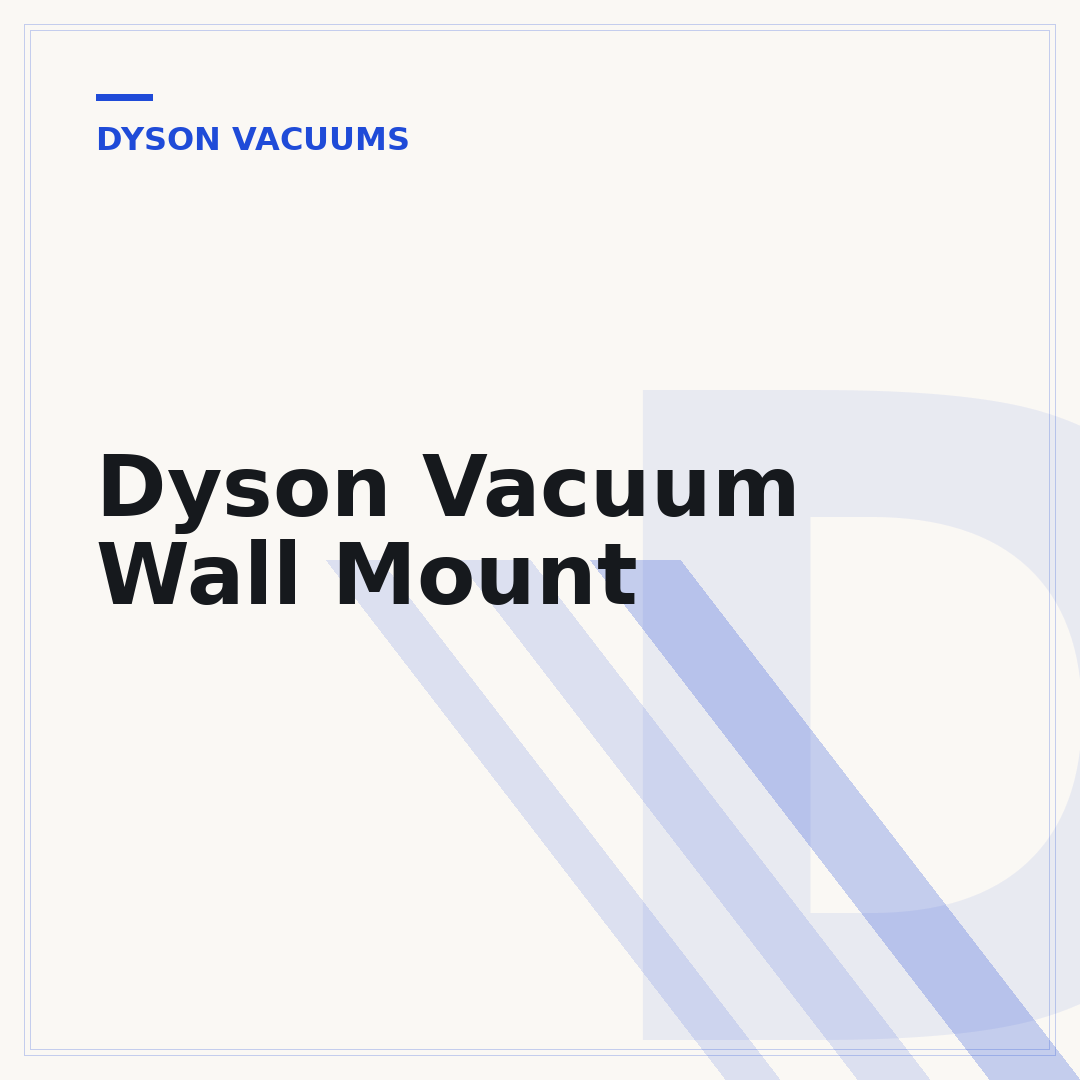 Dyson Vacuum Wall Mount