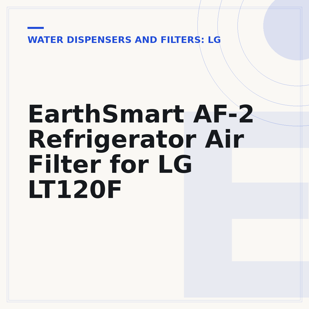 EarthSmart AF-2 Refrigerator Air Filter for LG LT120F