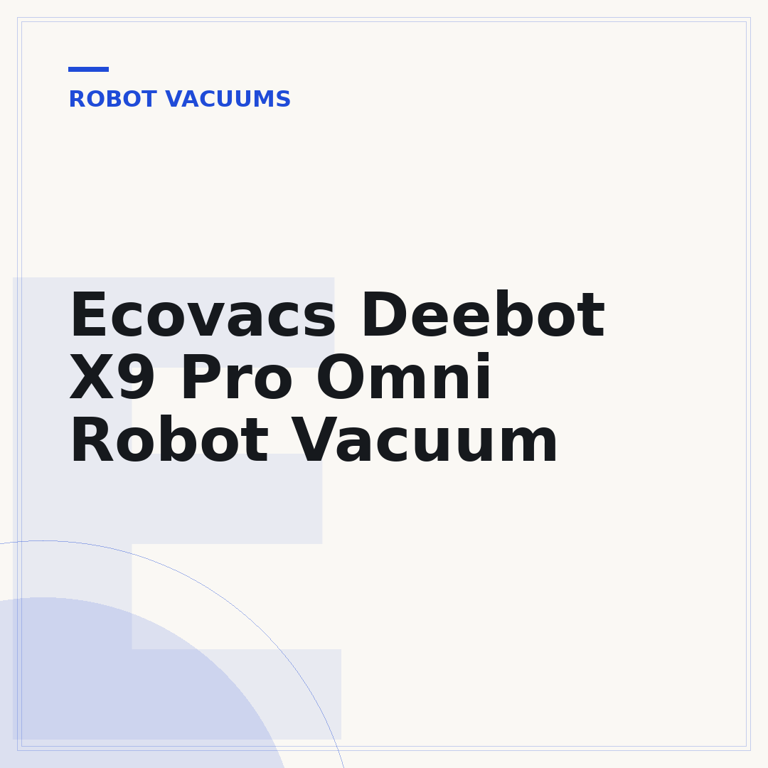 Ecovacs Deebot X9 Pro Omni Robot Vacuum