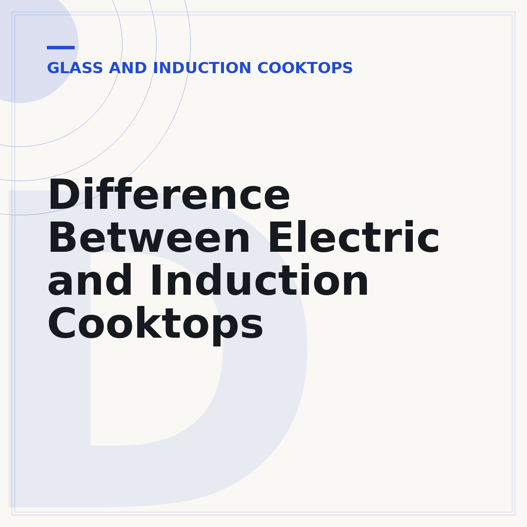 Difference Between Electric and Induction Cooktops