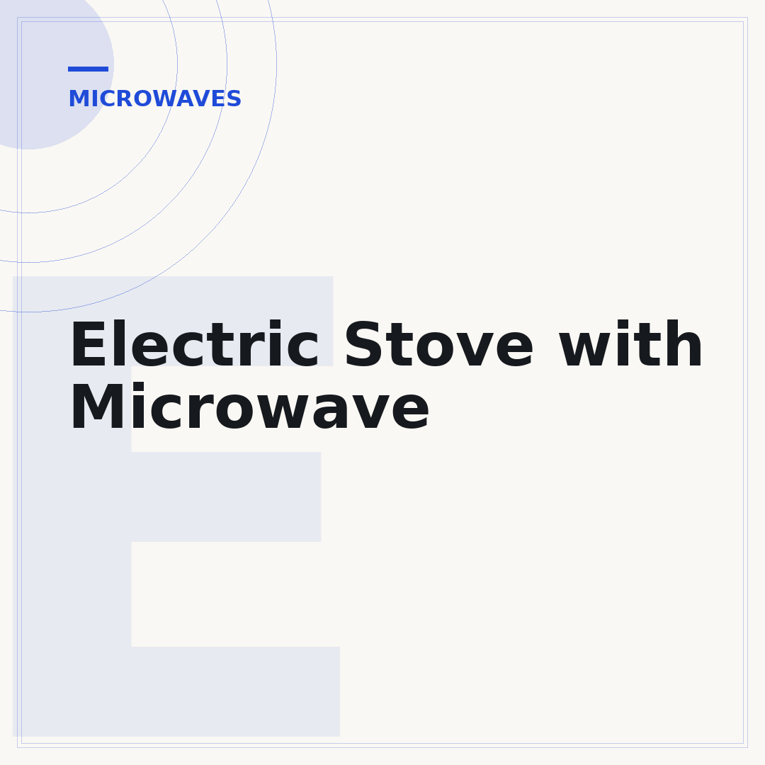 Electric Stove with Microwave