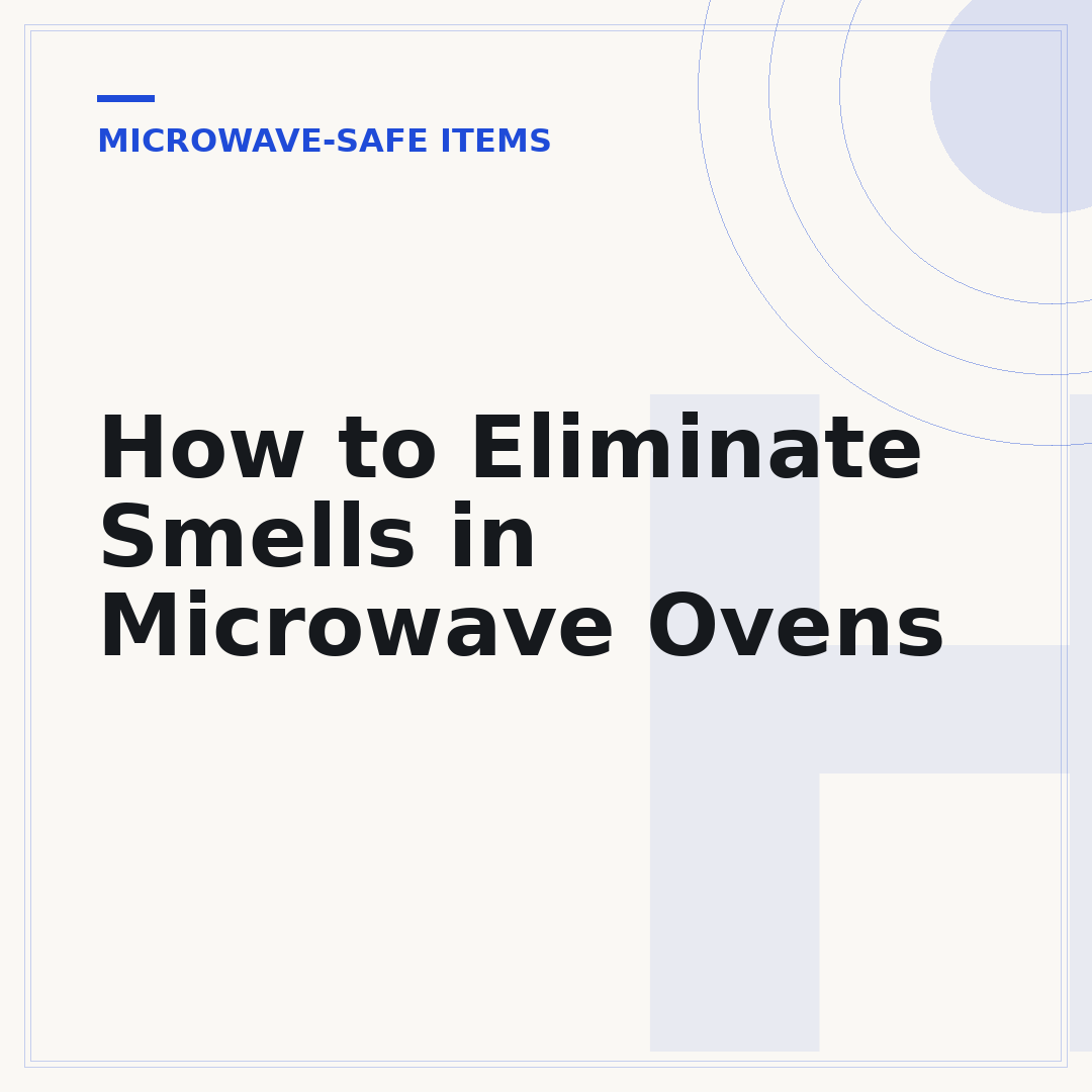 How to Eliminate Smells in Microwave Ovens