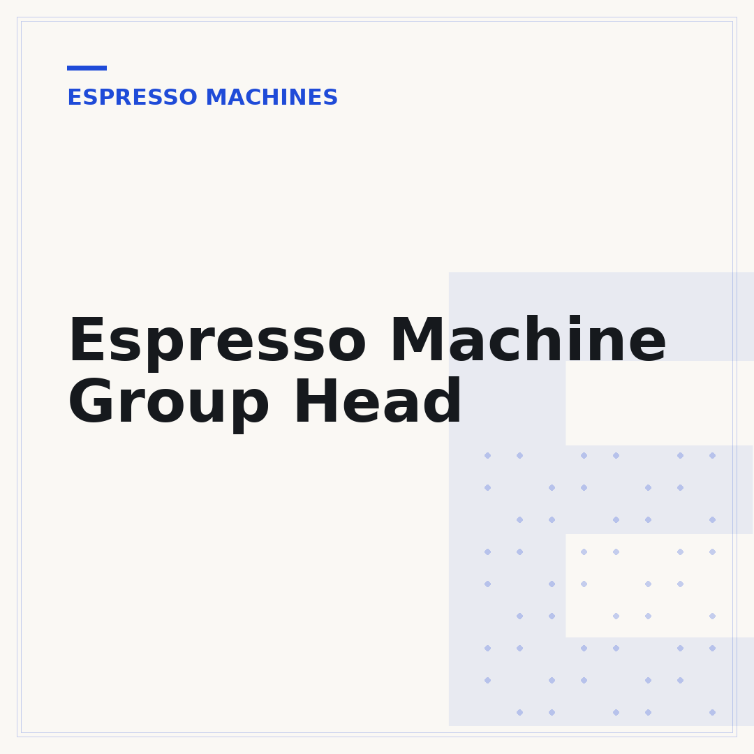 Espresso Machine Group Head