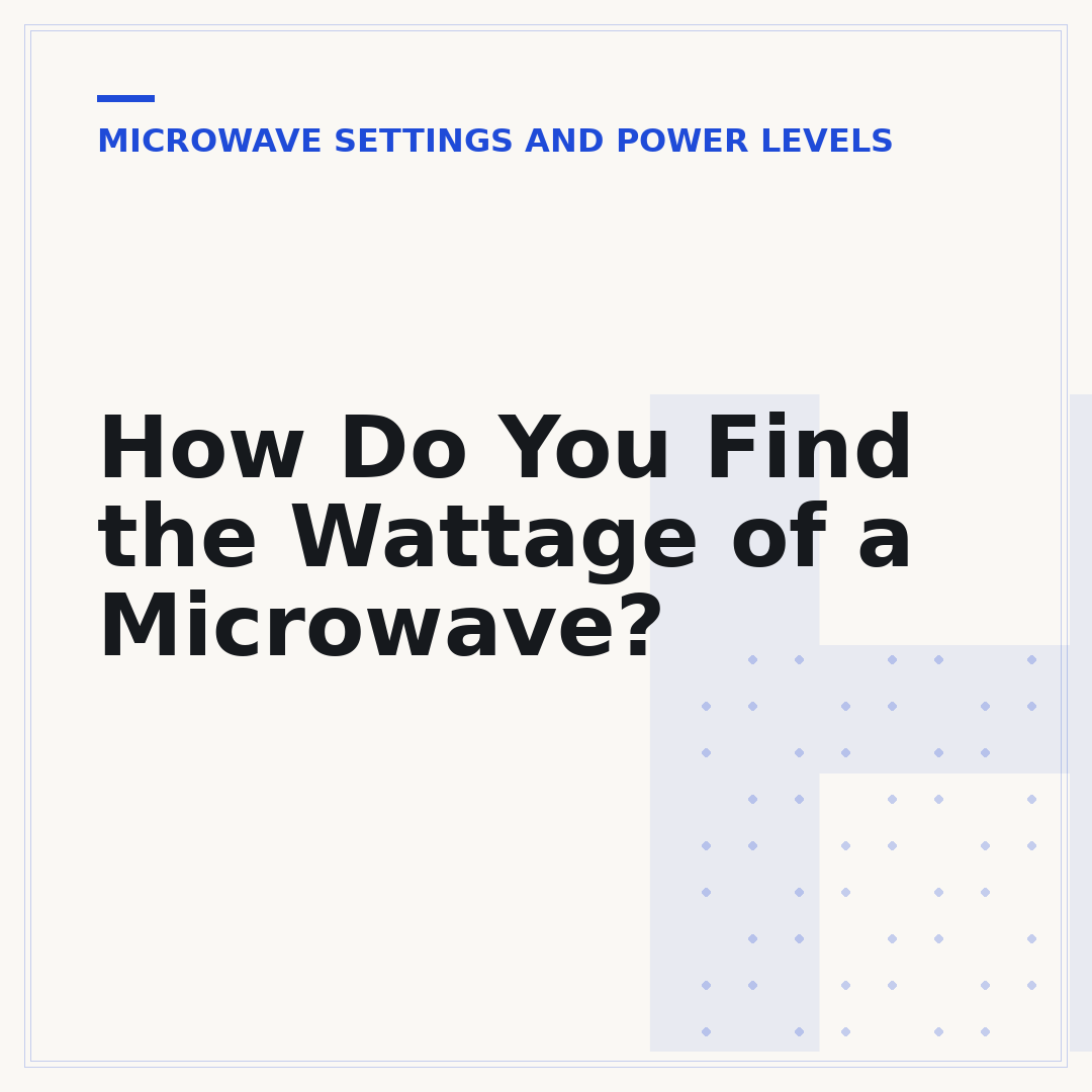 How Do You Find the Wattage of a Microwave?