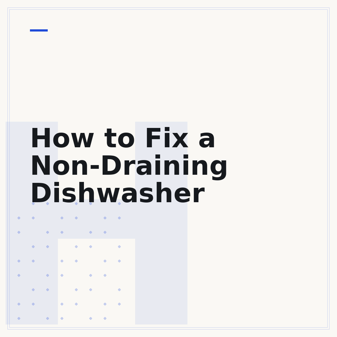 How to Fix a Non-Draining Dishwasher