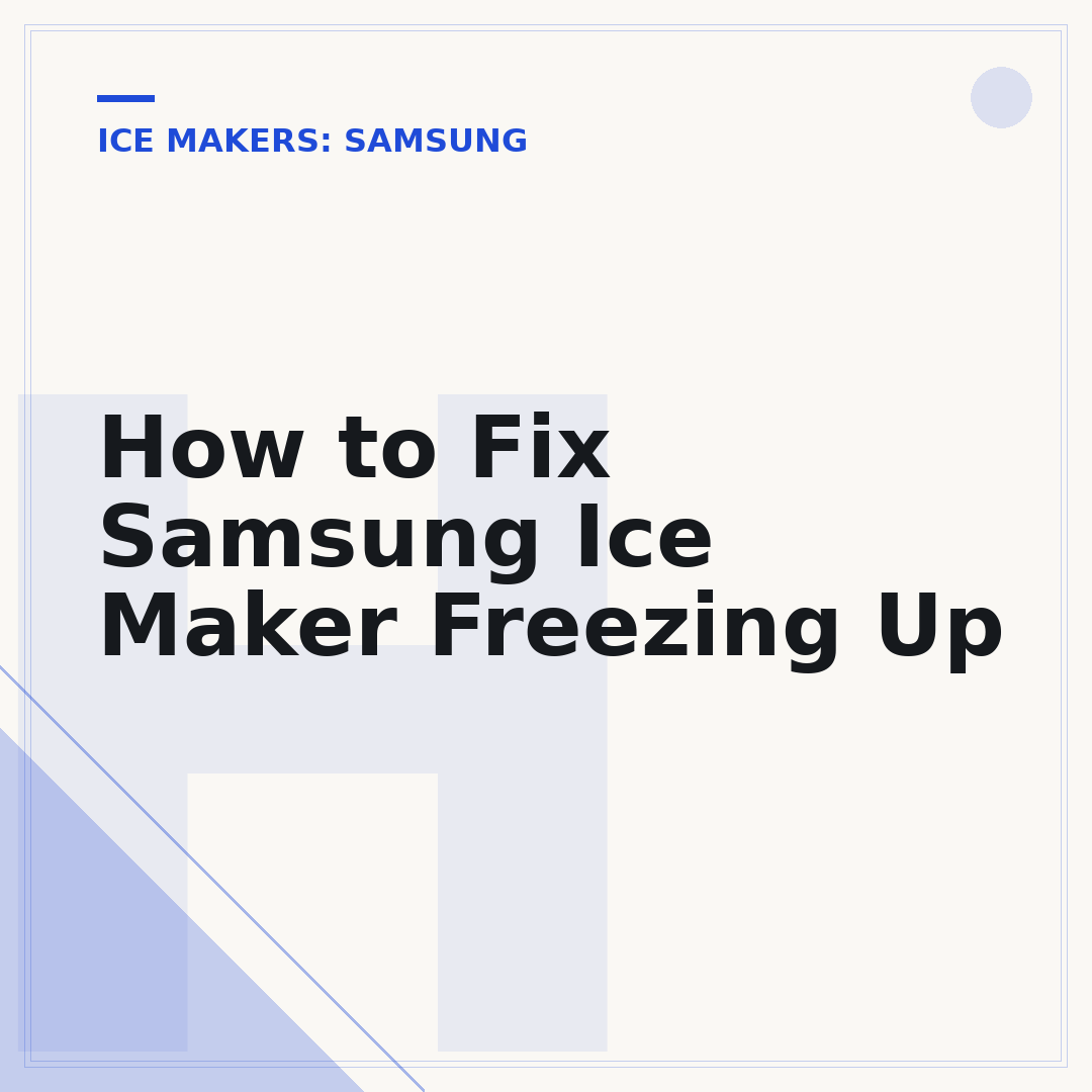 How to Fix Samsung Ice Maker Freezing Up