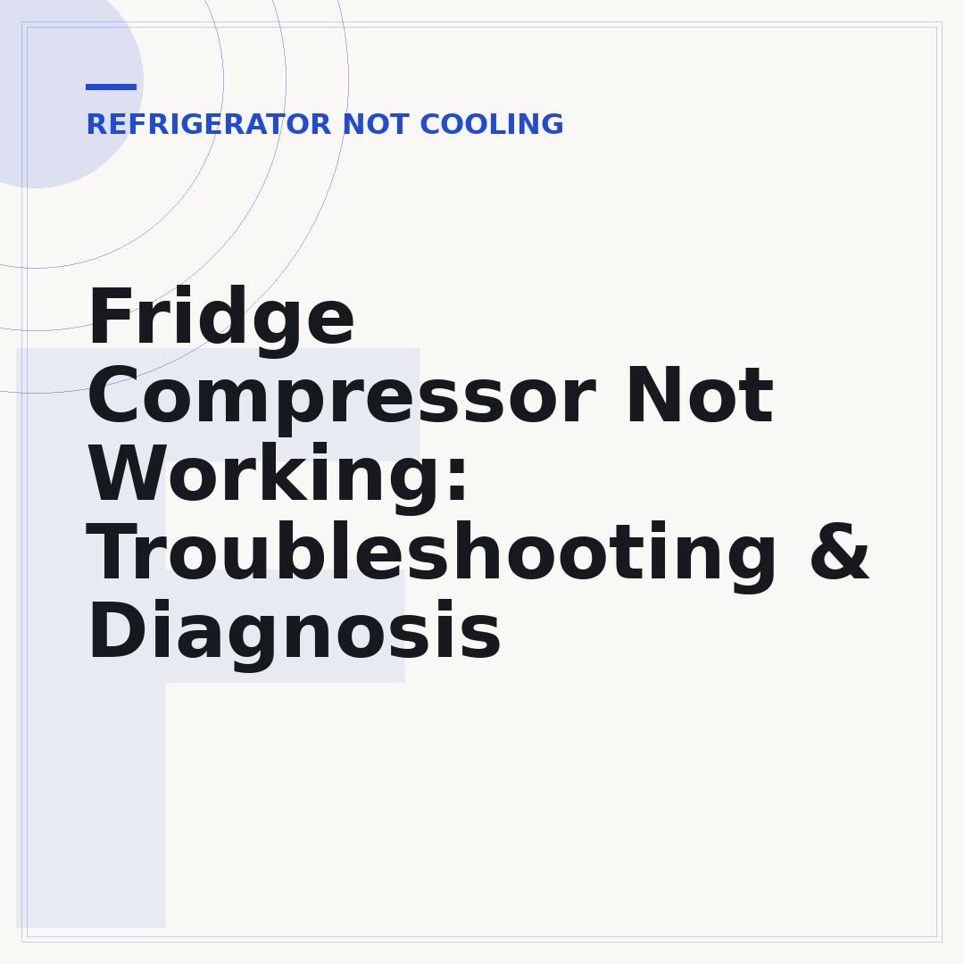 Fridge Compressor Not Working: Troubleshooting & Diagnosis