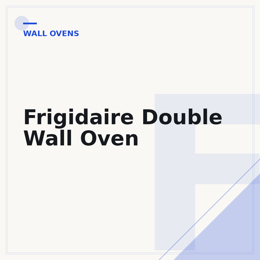 Frigidaire Double Wall Oven