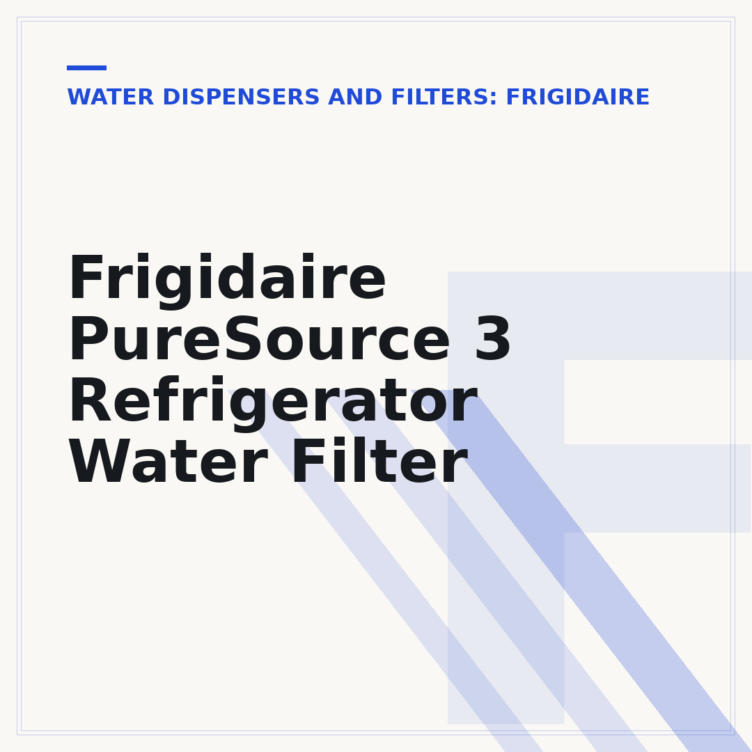 Frigidaire PureSource 3 Refrigerator Water Filter