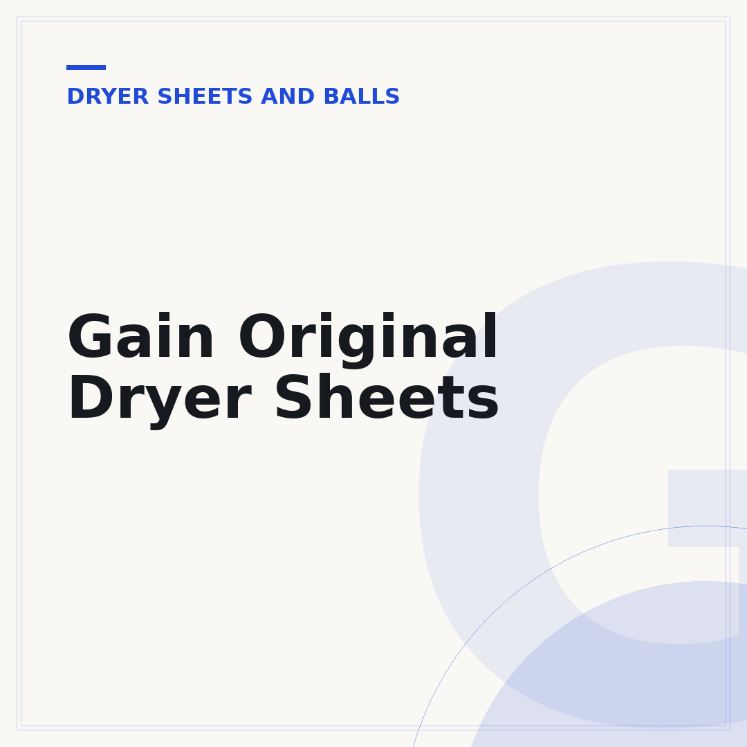 Gain Original Dryer Sheets