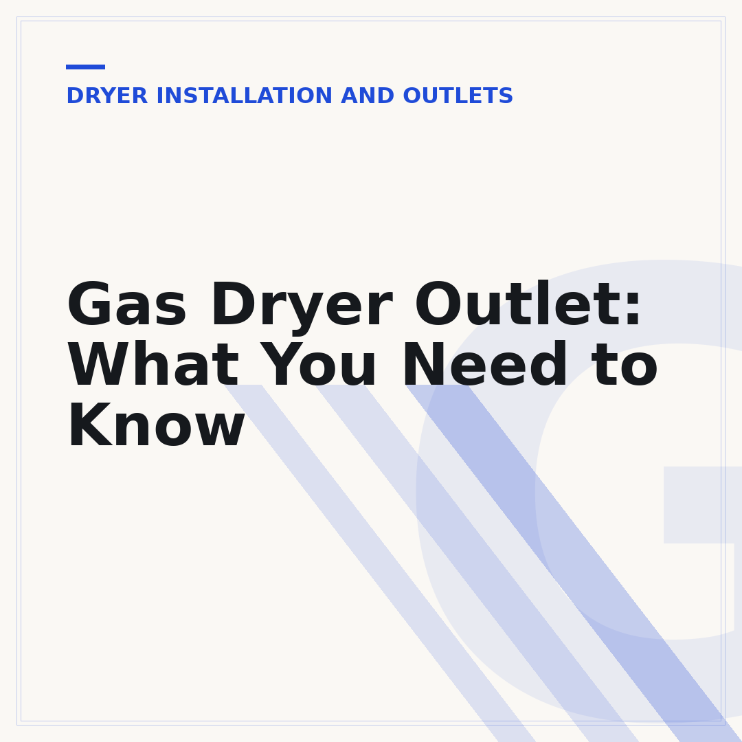 Gas Dryer Outlet: What You Need to Know
