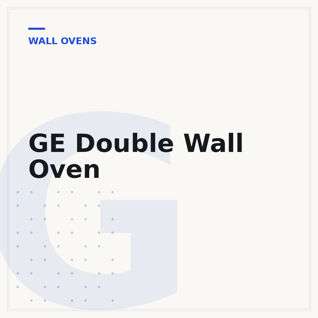 GE Double Wall Oven