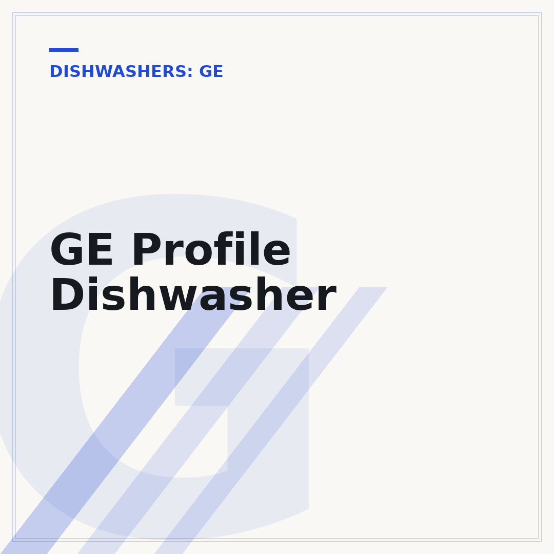 GE Profile Dishwasher
