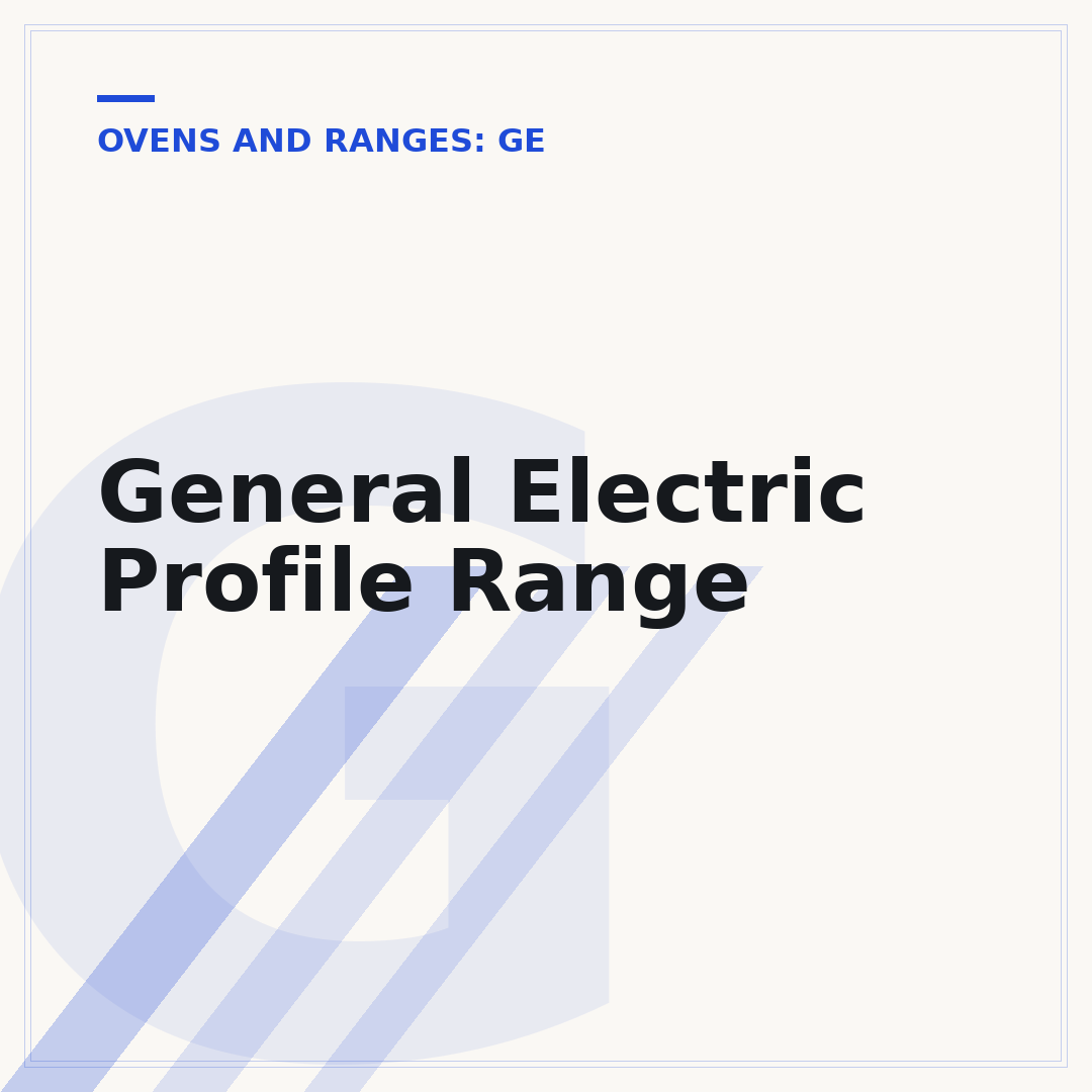 General Electric Profile Range