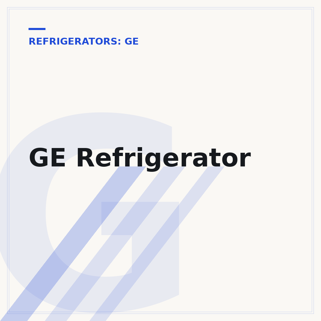 GE Refrigerator