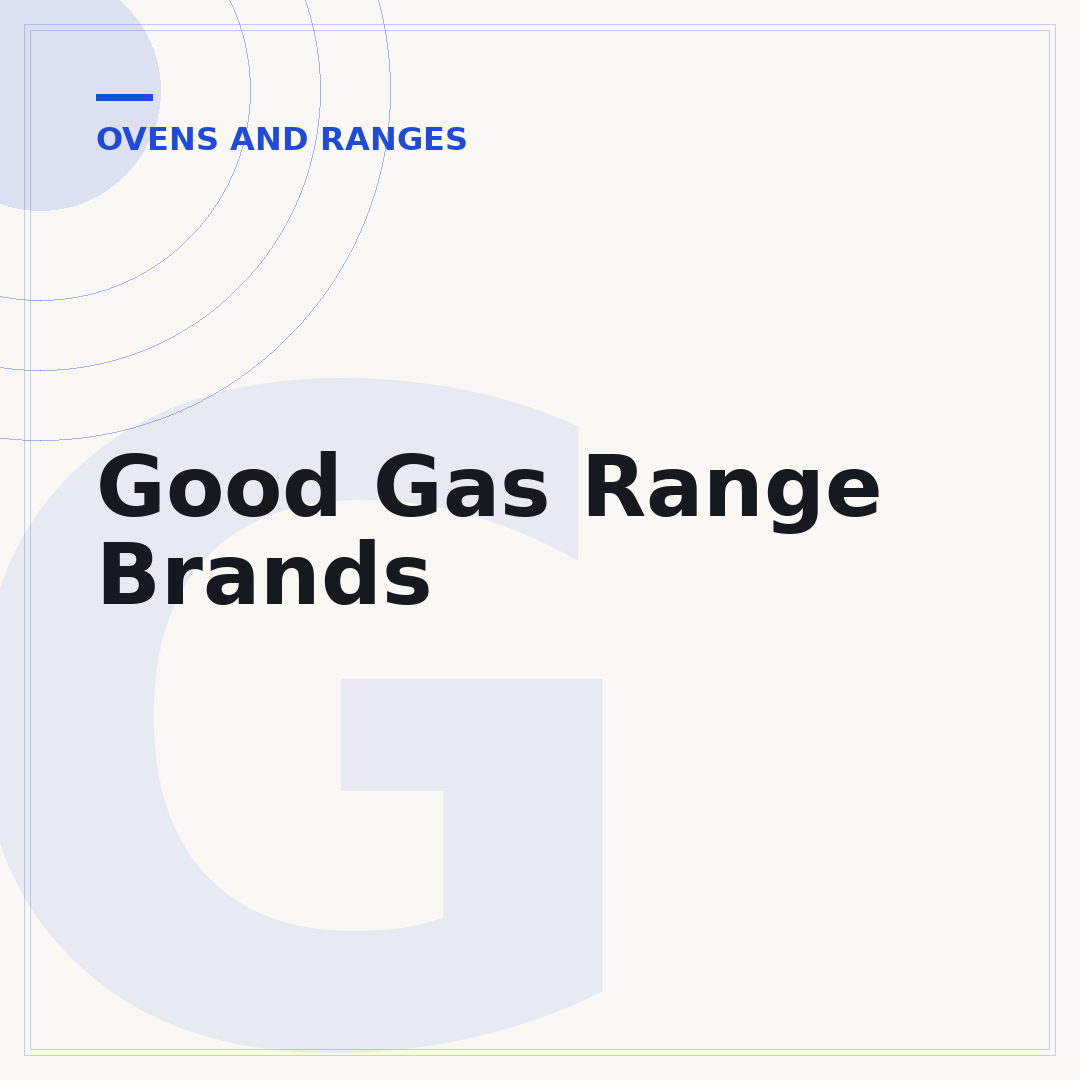 Good Gas Range Brands